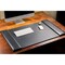 Dacasso Black Leather 34" x 20" Desk Mat with Folding Side Rails PR-1041 - alternate 5